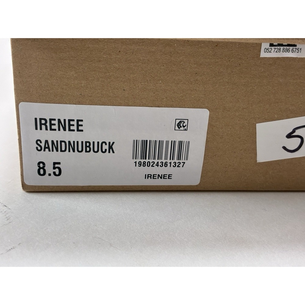 Steve Madden Irenee Sandals in Sand Nubuck Low-Block Heel Size 8.5M - Picture 2 of 9